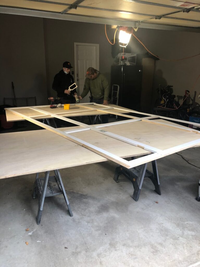 Poplar Wainscoting Frame Assembled in Shop for Plainview Ny Fireplace by Creatively Done Homes Improvements